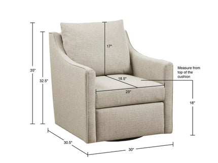 Bedford - Swivel Armchair - Natural