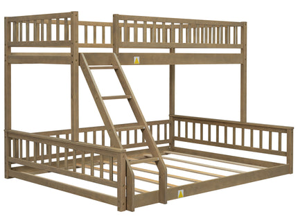 Bunk Bed With Ladder And Guardrails
