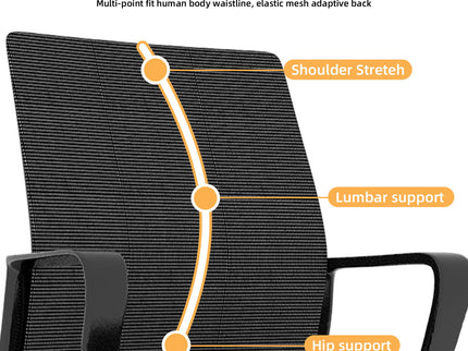 Minimalist Office Chair & Soft Backrest