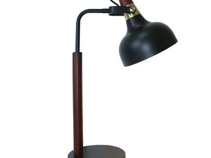 Glowlite - Table Lamp With Cone Shade - Black