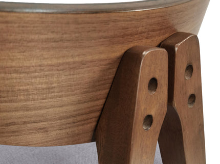 Mid Century Modern Counter Stool With V Shape Frame And Upholstered Seating