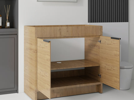 Freestanding Bathroom Vanity Cabinet With Soft Close Doors, Cabinet Only