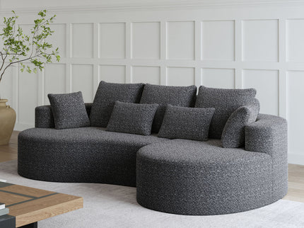Curved Oversized Sectional Sofa With Extra Deep Seat