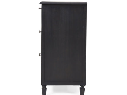 Newell - Cane 3 Drawer Dresser - Dark Gray