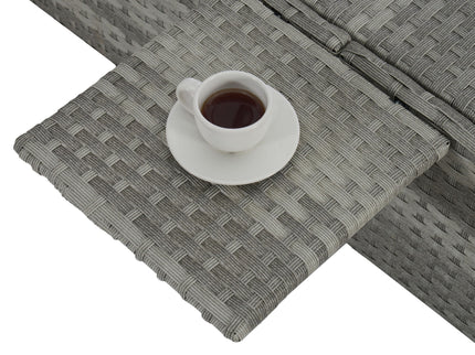 Outdoor Sofa Pe Rattan Furniture Deck Chair - Gray
