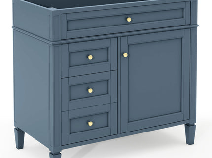 Bathroom Vanity With 2 Drawers And Tip-Out Drawer, Storage Cabinet