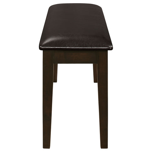 Arvin - 5 Piece Dining Set With Rectangular Table And Bench With Seats - Cappuccino