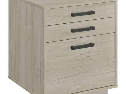 Loomis - 3 Drawer Home Office File Cabinet - White / Gray