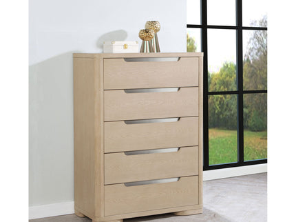Mirador - 5 Drawer Bedroom Chest - Natural