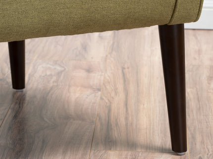 Contemporary Upholstered Club Chair With Button Tufting