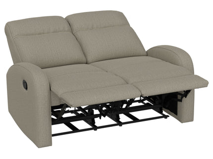 Manual Reclining Loveseat With Dual Seating Support For Living Room