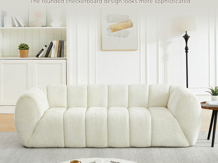 Quilted Cloud Sofa, Three-Seater - Beige