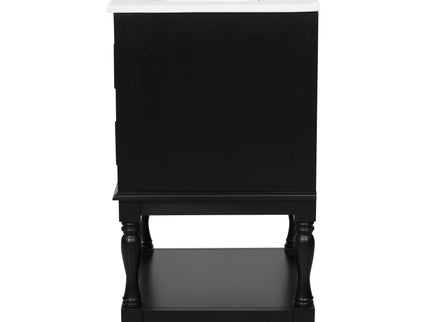 Retro Design Bathroom Vanity With Sink, 2 Drawer Storage Cabinet