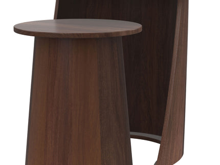Lionett - 2 Piece Round Nesting Table Set And Round Design - Dark Brown