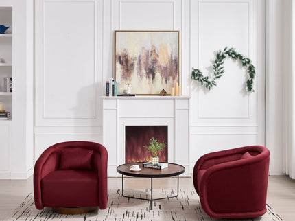 Swivel Accent Chair With 360 Degree Rotating