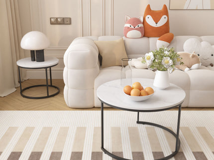 Round Nesting Coffee Table (Set of 2)