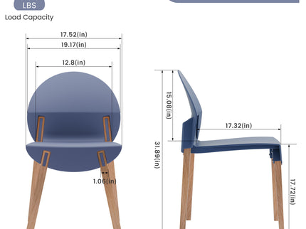 4 Piece Set Of Single Chairs With Long Table