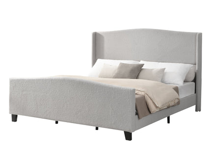 Platform Bed Frame With Tall Headboard And High Footboard