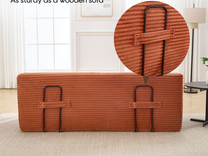 Convertible Loveseat Sofa Bed With Memory Foam & Steel Frame
