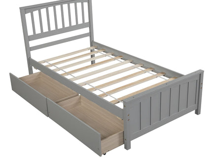 Platform Bed With Two Drawers