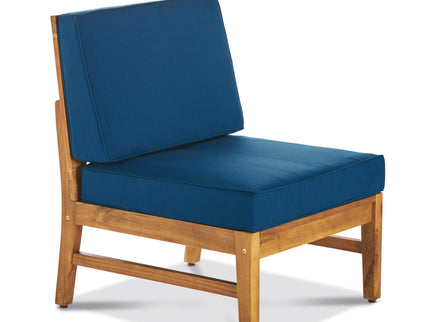 Perla - 5 Pieces Sofa Set - Blue