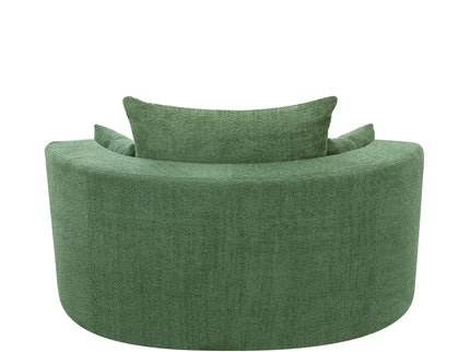 360° Swivel Accent Barrel Chair With 3 Removable Pillows For Living Room