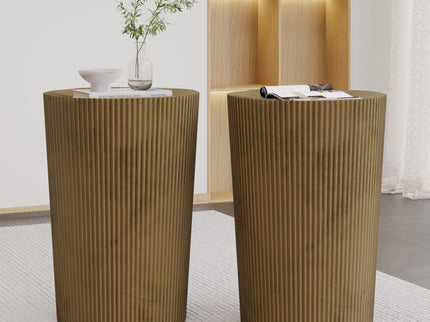 Langseth - Iron Sunburst Side Table Modern Design