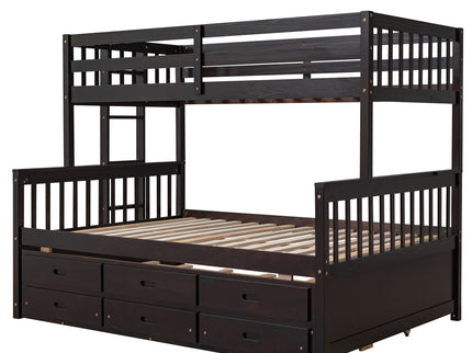 Bunk Bed With Twin Size Trundle And Drawers