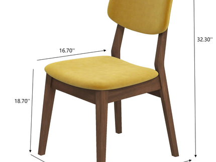 Carlos - Solid Back Side Chair (Set of 2)