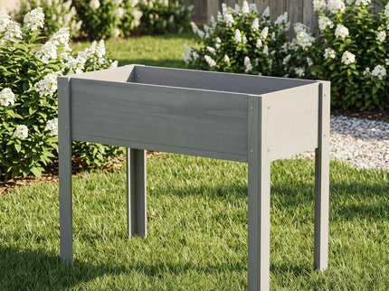 Raised Garden Bed With Legs, Elevated Planter Box For Outdoor Plants