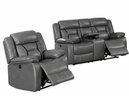 Living Room Set With Pillow Armrest And Tufted Backrest