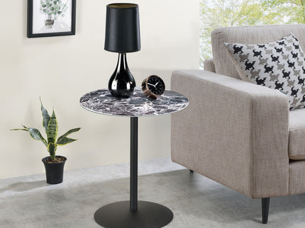 Circa - 17.5" End Table With Marble Textured Top