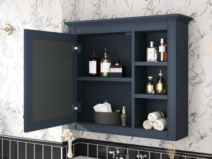 Wall Mounted Medicine Cabinet With Mirror And 3 Open Shelves