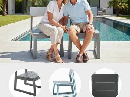 All Weather Patio Dining Chairs (Set of 2)