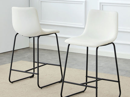 Retro Bar Chairs, Comfortable Stools (Set of 2)