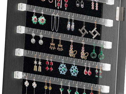 Swivel Jewelry Cabinet With Full Length Mirror