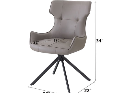 Damita - Side Chair With Swivel (Set of 2) - Camel