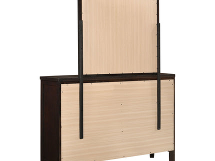 Lakewood - 6 Drawer Dresser With Mirror - Cappuccino
