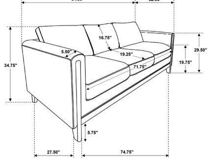 Fisher - Arm Sofa Set