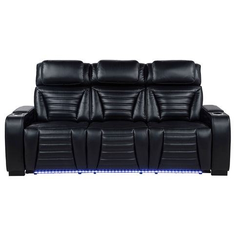 Isadora - Power Reclining Sofa With Dual Independent Recline - Black