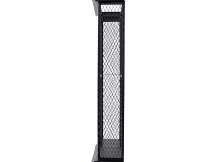 Floating Wine Bar Shelf With Glass Holder And Display Shelves - Black