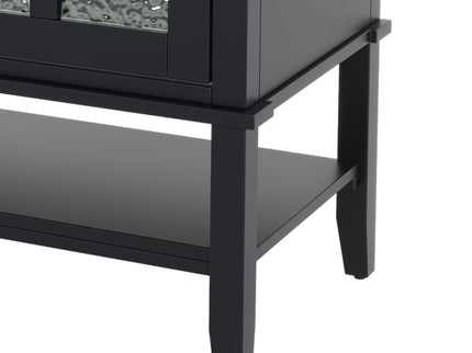 Bathroom Vanity With Ceramic Sink, Adjustable & Open Shelf