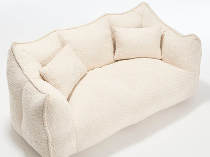 Comfortable Dual Beanbag Chair With High Resilience Foam Core For 2 People