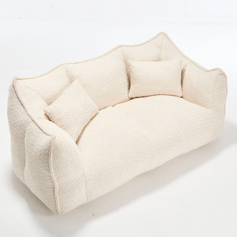Comfortable Dual Beanbag Chair With High Resilience Foam Core For 2 People