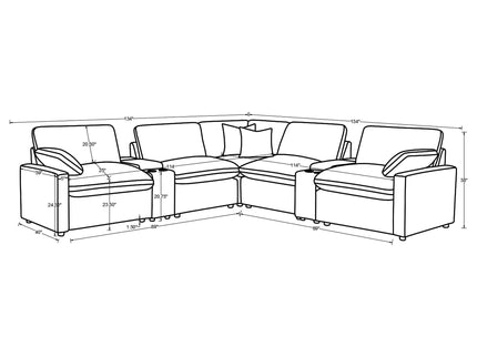 Hollander - Modular Power Reclining Sectional Sofa
