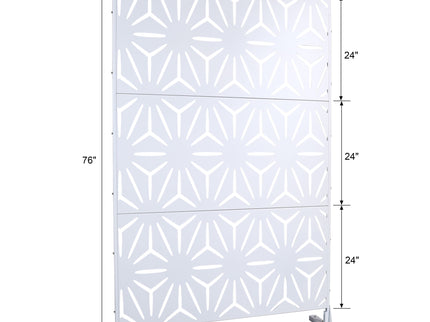 Outdoor & Indoor Metal Privacy Screen, Freestanding Decorative Panels