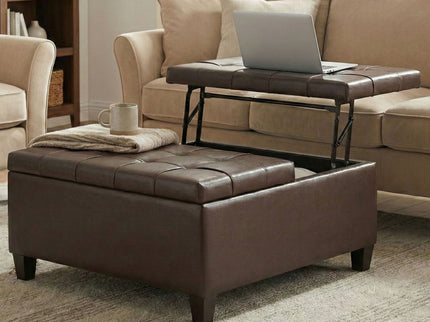 Harrison - Upholstered Coffee Table Storage Ottoman