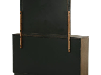 Moraga - 6 Drawer Dresser With Mirror - Ash Brown
