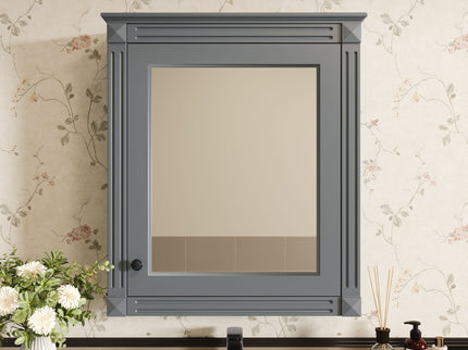 Wall Mounted Bathroom Storage Cabinet With Mirror, Medicine Cabinet With Height Adjustable Shelf