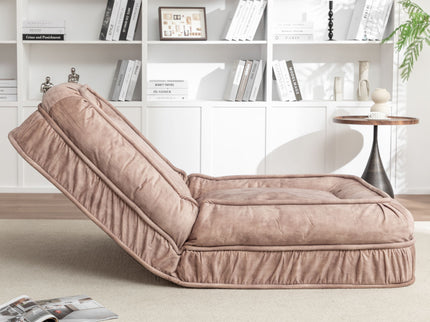 Upholstered Human Dog Bed And Pets, Bean Bag Floor Sofa With Massage Pillow, 5 Adjustable Positions & 2 Soft Pillows